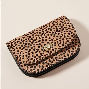Anthropologie Leanna Crossbody Bag Leopard Print